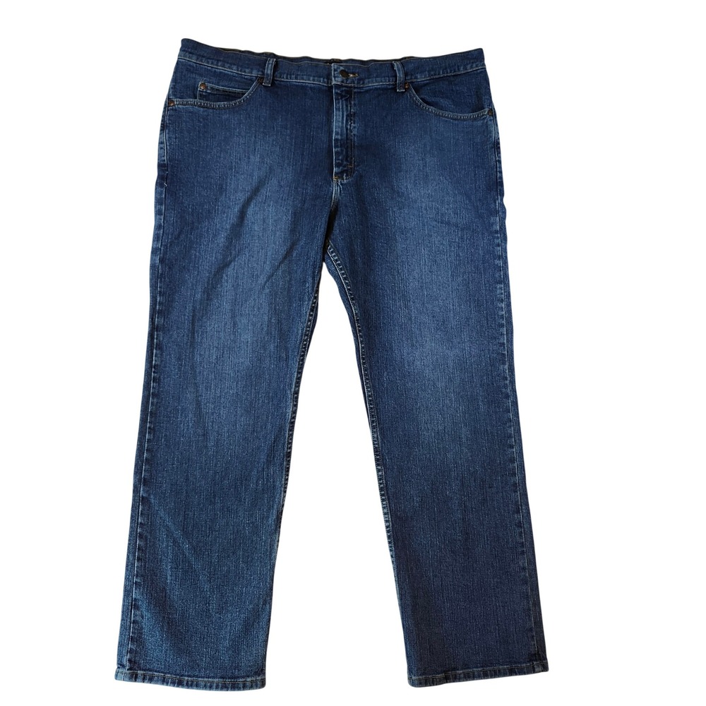 Lee Straight Leg Jeans Mens 42x30 Blue‎ Excellent Stretch Denim 2008900